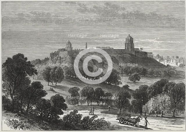 British-Afghan war, Mooltan fort in the Punjaub, India.