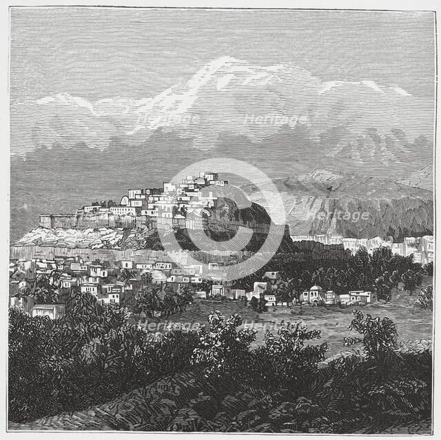 British-Afghan war, overview of Kabul in Afghanistan.