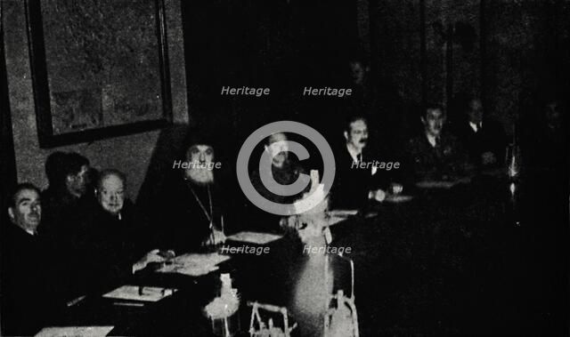 'British and Greek Ministers Confer in Athens', Christmas Day, 1944, (1945). Creator: Unknown.