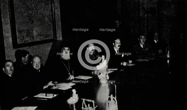'British and Greek Ministers Confer in Athens', Christmas Day, 1944, (1945). Creator: Unknown.