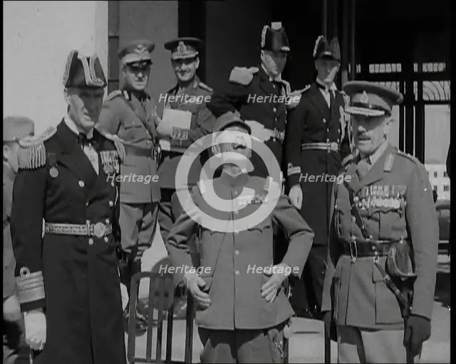 British and Japanese Military Leaders and Officials..., 1937. Creator: British Pathe Ltd.