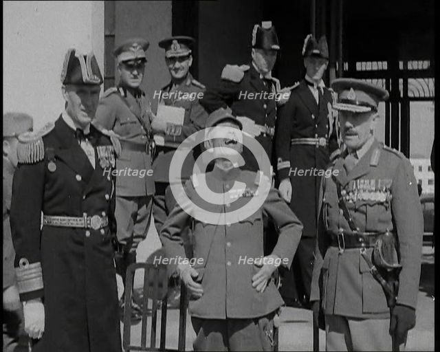 British and Japanese Military Leaders and Officials..., 1937. Creator: British Pathe Ltd.