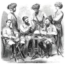 British and native officers of Fane's Horse serving in China, 1860. Creator: Unknown