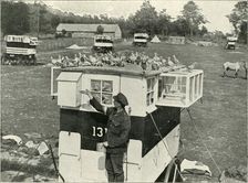 British Army Carrier Pigeons in France: Horse-Drawn Lofts (1919). Creator: Unknown