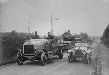 British armored autos in France, between c1910 and c1915. Creator: Bain News Service