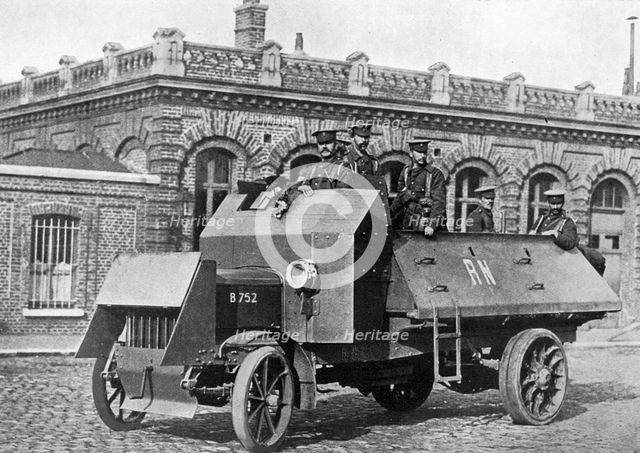 British armoured vehicle, First World War, 1914-1918, (c1920). Artist: Unknown
