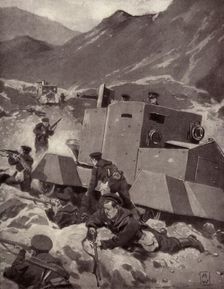 British Armoured Cars in the Caucasus 1917. Creator: Unknown