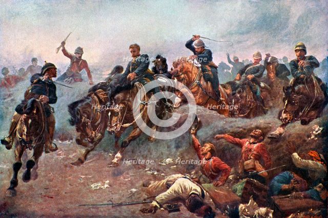 'British Artillery Entering the Enemy lines at Tel-El-Kebir, 1882', (c1920). Artist: Unknown