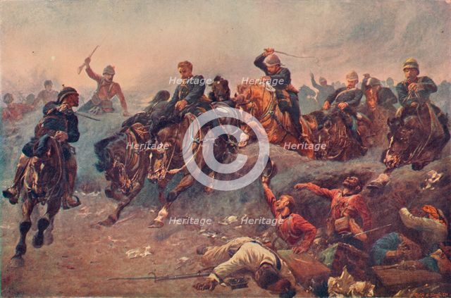 'British Artillery Entering the Enemy's Lines at Tel-el-Kebir, Egypt, 1882', 1883 (1906). Artist: Unknown.