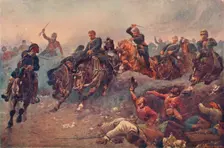 British Artillery Entering the Enemy's Lines at Tel-el-Kebir, Egypt, 1882 1883 (1906)