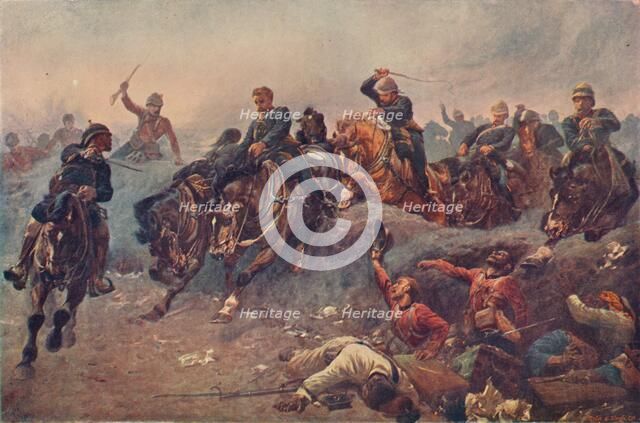 'British Artillery Entering the Enemy's Lines at Tel-el-Kebir, Egypt, 1882', 1883 (1906). Artist: Unknown.