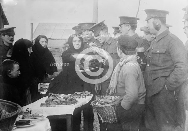 British at Etaples buying from natives, between 1914 and c1915. Creator: Bain News Service.