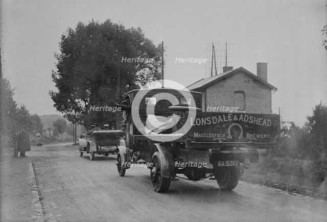 British autos with cannon in France, between c1914 and c1915. Creator: Bain News Service.