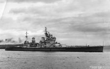 British battleship HMS King George V Sydney, Australia, 1945