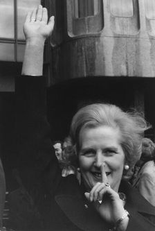 British cartoonists honour Margaret Thatcher, 4th May 1976. Creator: Unknown