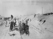 British & Chinese road b'ld'rs [i.e. builders], 11 Mar 1919. Creator: Bain News Service