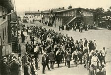 British Civilian Prisoners and their Quarters at Ruhleben First World War, 1914-1918, (c1920). Creator: Unknown