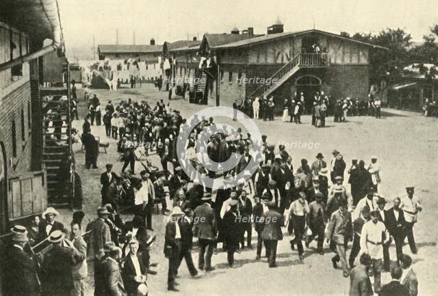 'British Civilian Prisoners and their Quarters at Ruhleben', First World War, 1914-1918, (c1920).  Creator: Unknown.