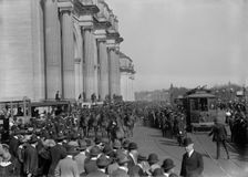 British Commission To U.S - Arrival At Union Station; General Views, 1917. Creator: Harris & Ewing