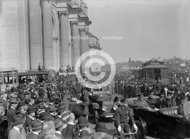 British Commission To U.S - Arrival At Union Station; General Views, 1917. Creator: Harris & Ewing.