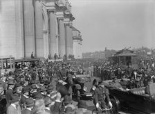 British Commission To U.S - Arrival At Union Station; General Views, 1917. Creator: Harris & Ewing