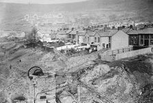 British coal strike - Llwynpia, South Wales. A colliery village., between c1910 and c1915. Creator: Bain News Service