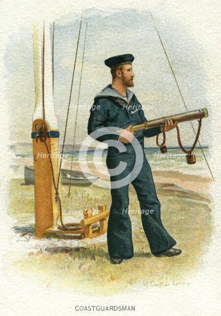British coastguardsman, c1890-c1893. Artist: William Christian Symons