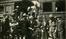 British colonial forces at Johannesburg, South Africa, First World War, 1914, (c1920). Creator: W Green