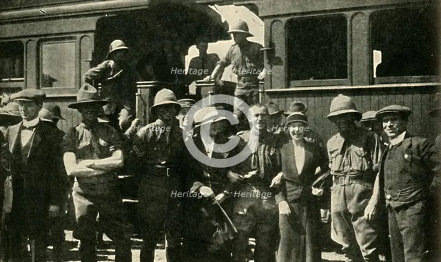 British colonial forces at Johannesburg, South Africa, First World War, 1914, (c1920). Creator: W Green.