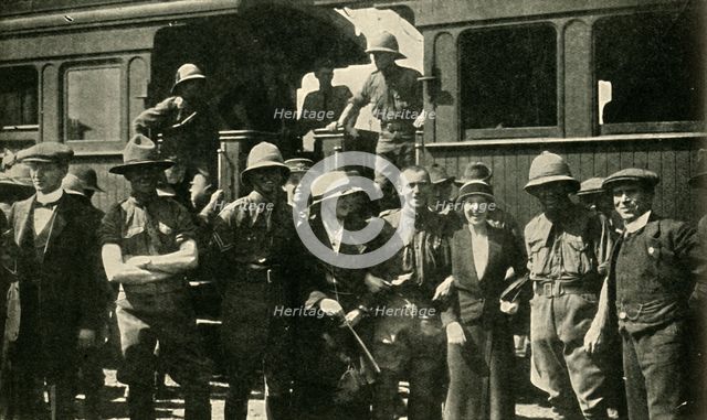 British colonial forces at Johannesburg, South Africa, First World War, 1914, (c1920). Creator: W Green.