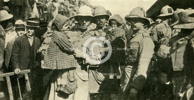 British colonial forces at Johannesburg, South Africa, First World War, 1914, (c1920). Creator: E Green.