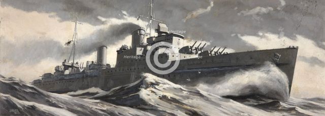 British Cruiser, 1944. Creators: Central Office of Information, Edward Osmond.