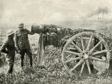 British Dummy Gun in Field to Attract the Fire of the Germans (1919). Creator: Unknown