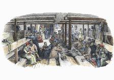 British emigrants bound for Sydney, Australia, in quarters on the St Vincent