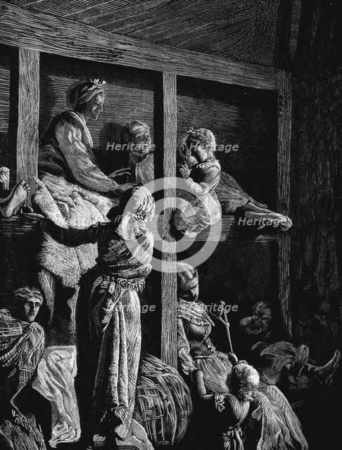 British emigrants on their way to America, 1870. Artist: Unknown