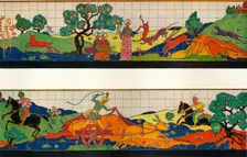 British Empire Exhibition Decoration for Restaurant Exterior c1924. Artist: Oliver Percy Bernard