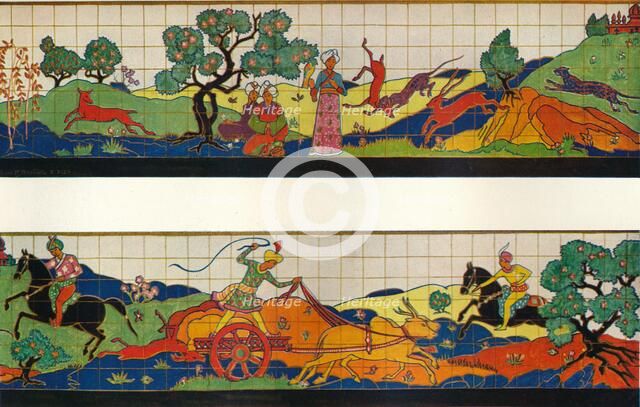 'British Empire Exhibition Decoration for Restaurant Exterior', c1924.  Artist: Oliver Percy Bernard.