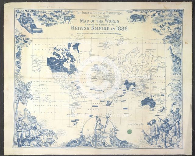 British Empire map, 1886.  Creator: Unknown.