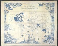 British Empire map, 1886. Creator: Unknown