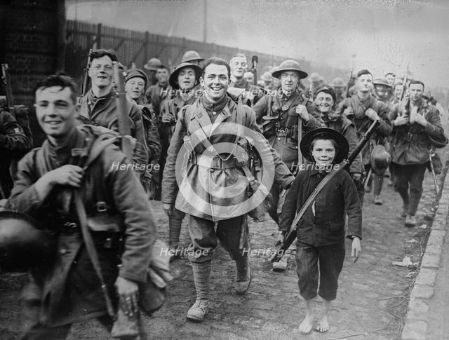 British enter Lille, 18 Oct 1918. Creator: Bain News Service.
