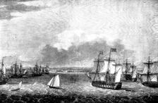 British Expedition against Havana, 1762: the Fleet...entering the harbour to take possession, (1898) Creator: Unknown