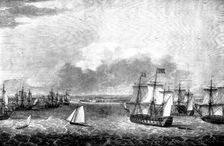 British Expedition against Havana, 1762: the Fleet...entering the harbour to take possession, (1898) Creator: Unknown