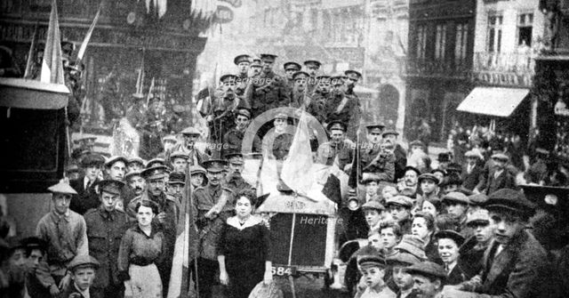 British Expeditionary Force in Rouen, France, First World War, 1914. Artist: Unknown