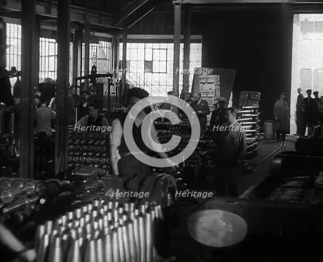 British Factory Workers Making Ammunition, 1941. Creator: British Pathe Ltd.