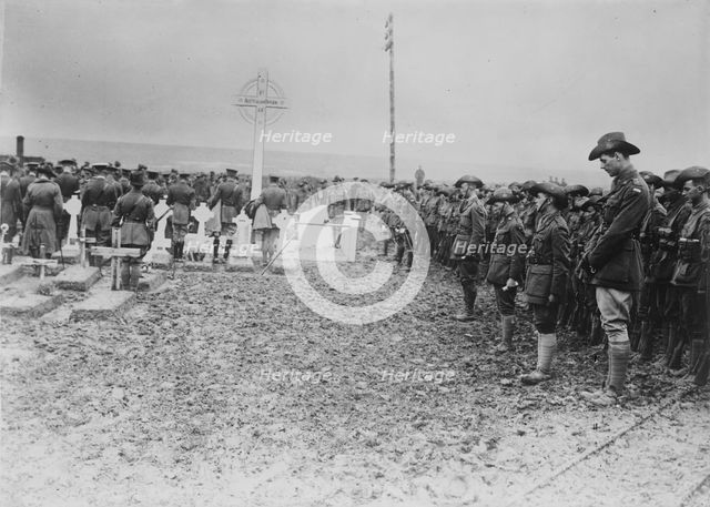 British field memorial service, 8 Jul 1917. Creator: Bain News Service.