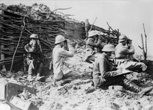 British & French artillery observers, between 1915 and 1918. Creator: Bain News Service