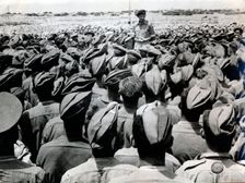 British General Bernard Montgomery addressing his troops, North Africa, World War II, c1942-c1943. Creator: Unknown