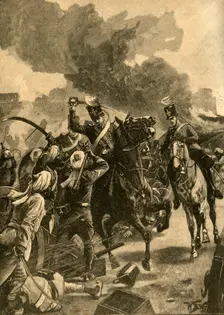British General Joseph Thackwell at the Battle of Sobraon, Punjab, India, 1846 (c1890). Creator: Unknown