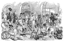 British Infantry in Barracks, at Gallipoli, 1854. Creator: Unknown