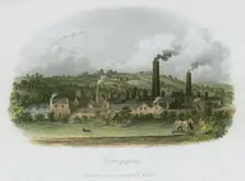 British Iron Company's Works at Corngraves, near Halesowen, West Midlands, c1835. Creator: Unknown